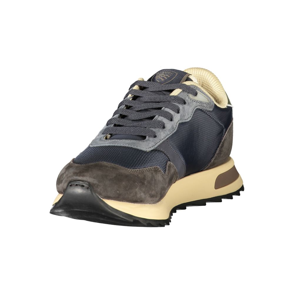 Blauer Sneaker aus Polyurethan für Herren