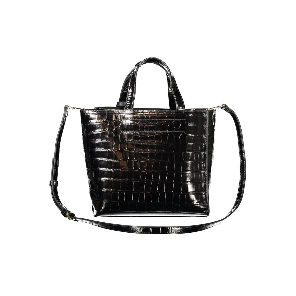 Furla Schwarze Leder Damentasche