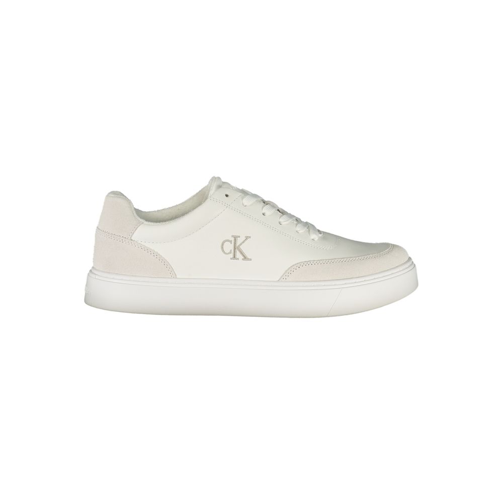 Calvin Klein Herren-Sneaker aus weißem Polyurethan