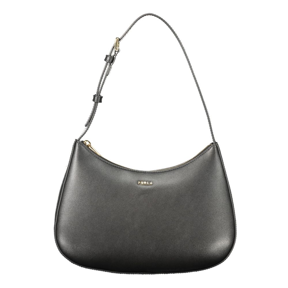 Furla Schwarze Leder Damentasche