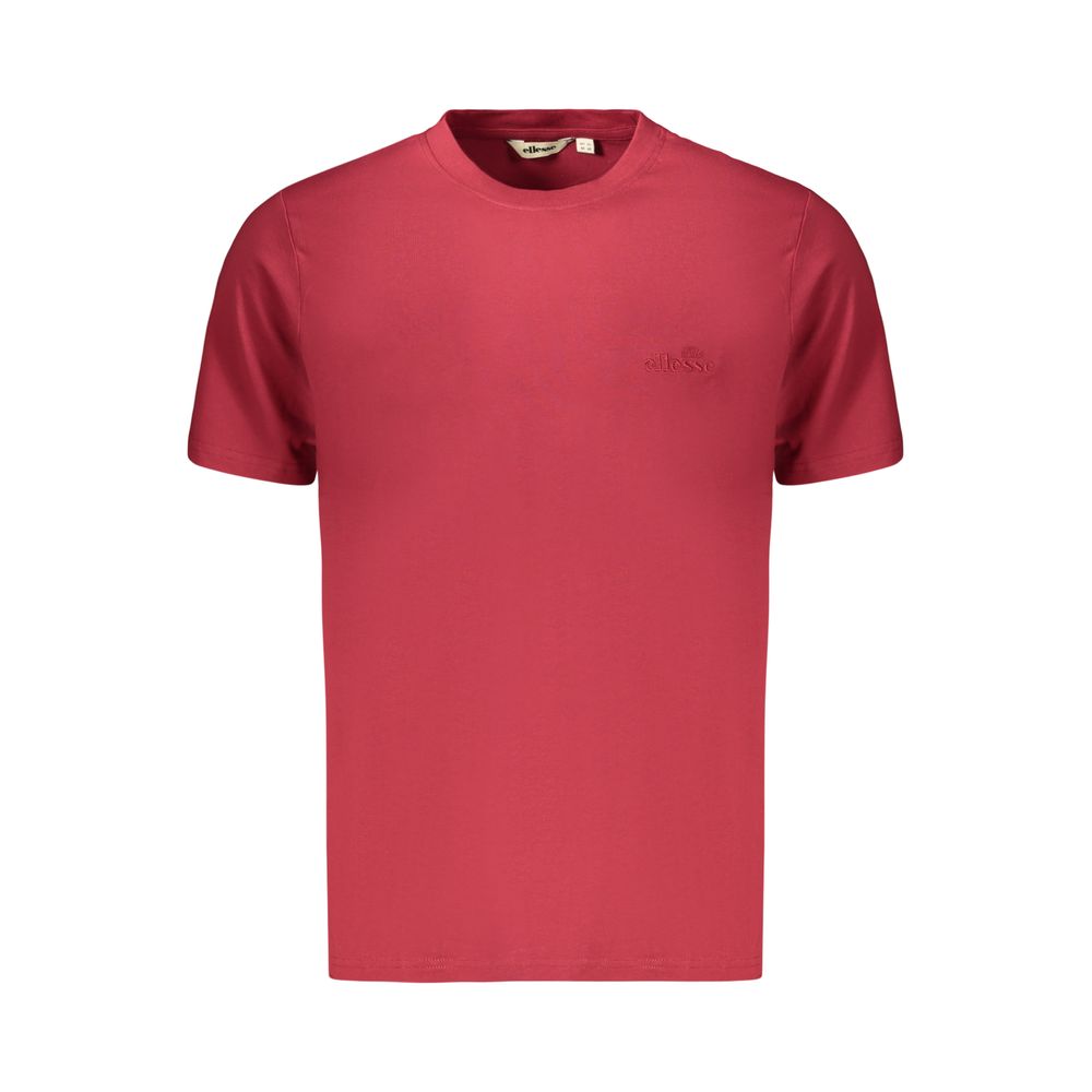 Ellesse Rotes Baumwoll-Sportswear-T-Shirt