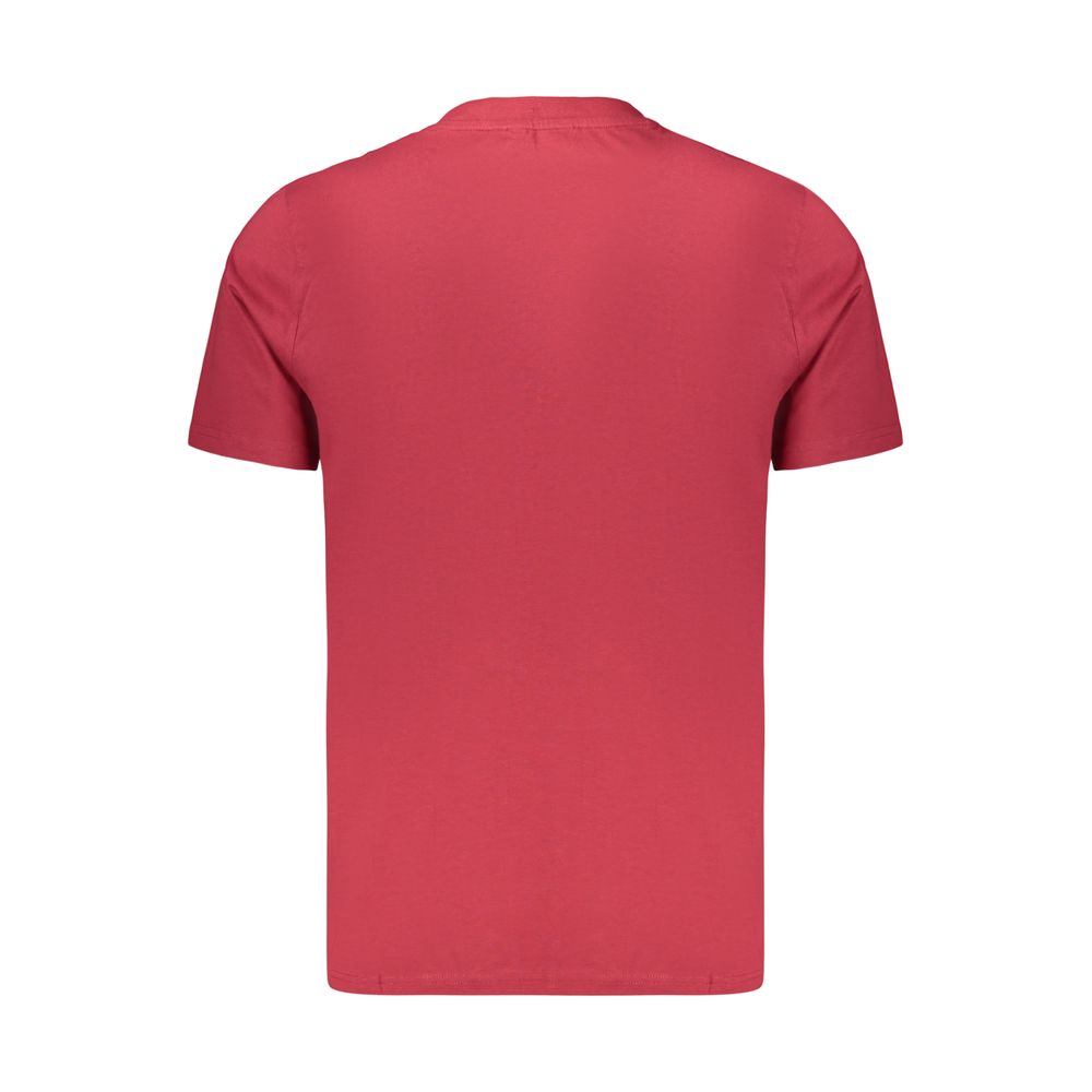 Ellesse Rotes Baumwoll-Sportswear-T-Shirt