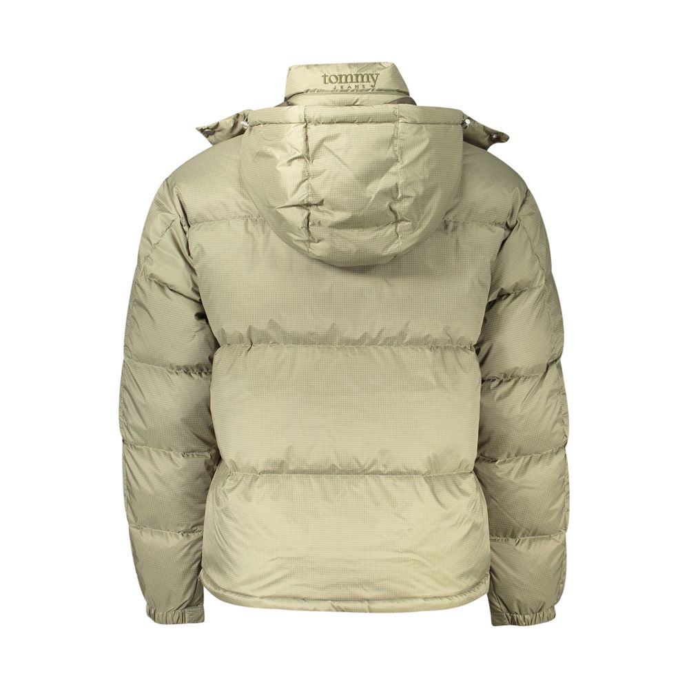 Tommy Hilfiger Grüne Polyester-Jacke in voller Länge