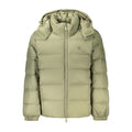 Calvin Klein Grüne Nylon-Jacke in voller Länge