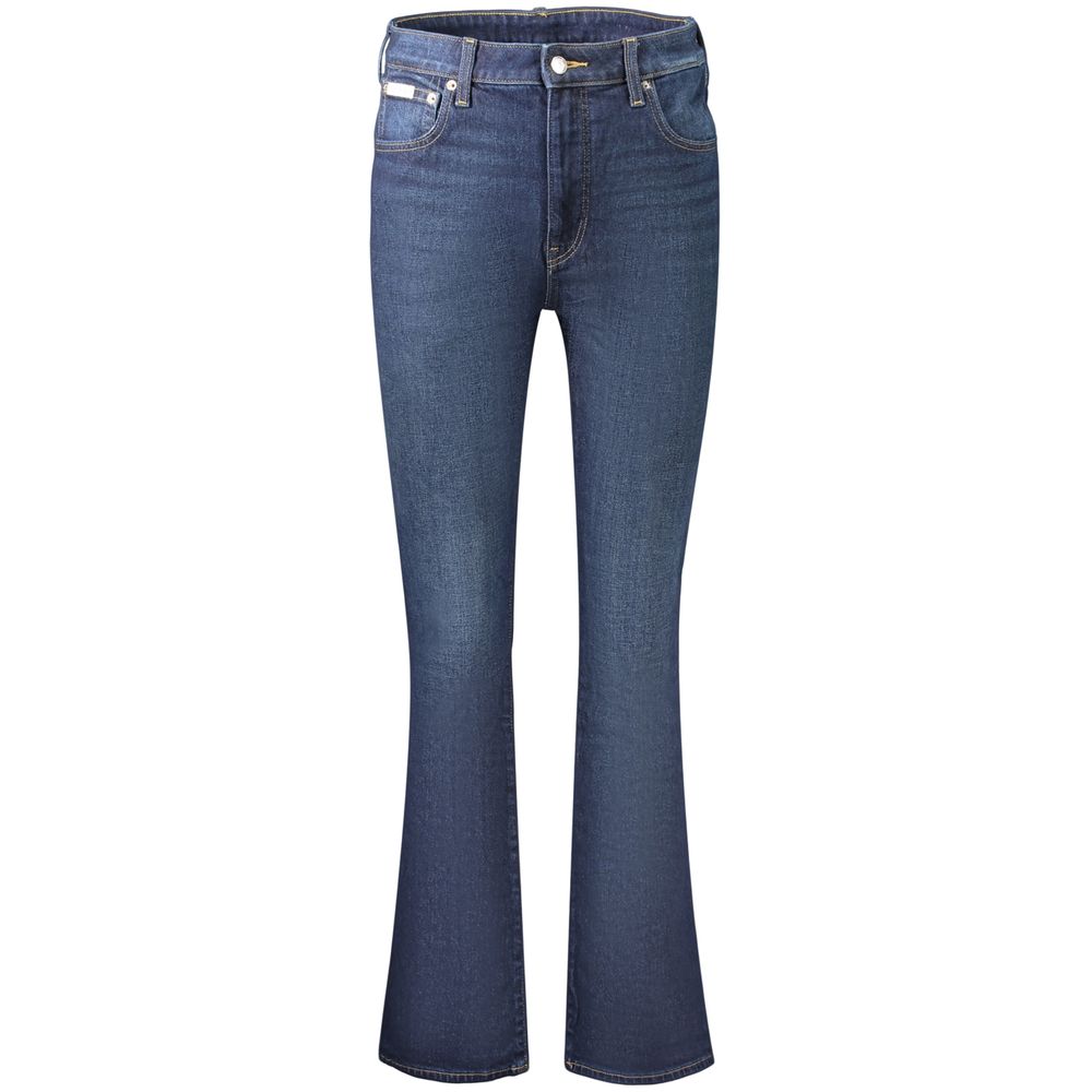 Calvin Klein Blaue Bootcut-Jeans aus Baumwolle