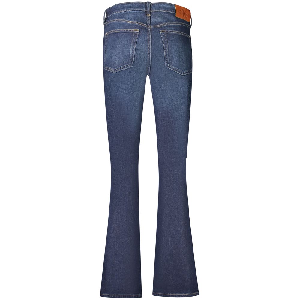 Calvin Klein Blaue Bootcut-Jeans aus Baumwolle