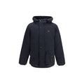Fred Perry Schwarzer Parka aus recyceltem Polyamid