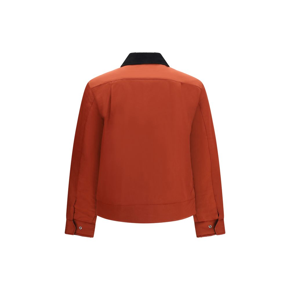 Fred Perry Rote Jacke aus recyceltem Polyamid in voller Länge