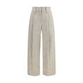 Brunello Cucinelli Beige Woll Oves Aries Hose