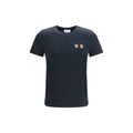 Maison Kitsuné Graues Bio-Baumwoll-T-Shirt
