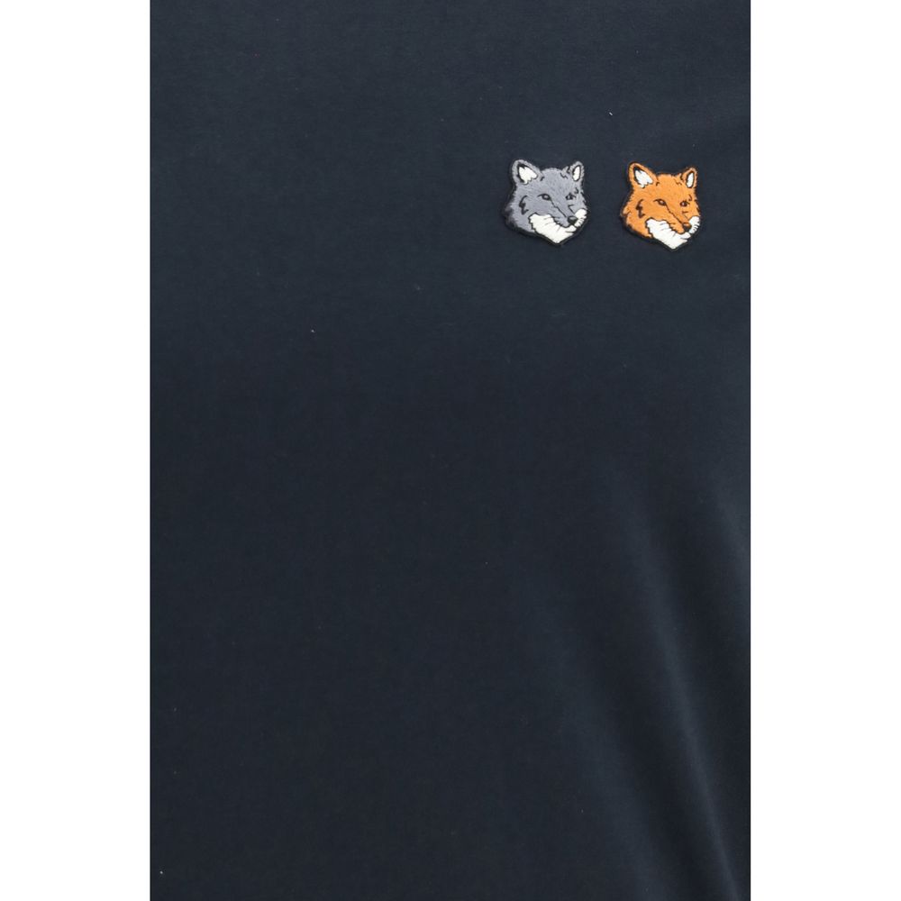 Maison Kitsuné Graues Bio-Baumwoll-T-Shirt