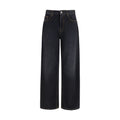 Palm Angels Schwarze Baumwolljeans Denim