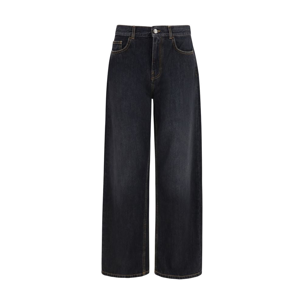 Palm Angels Schwarze Baumwolljeans Denim