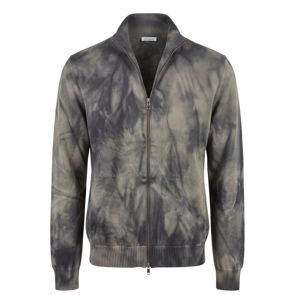 Malo Grauer Baumwollpullover für Herren