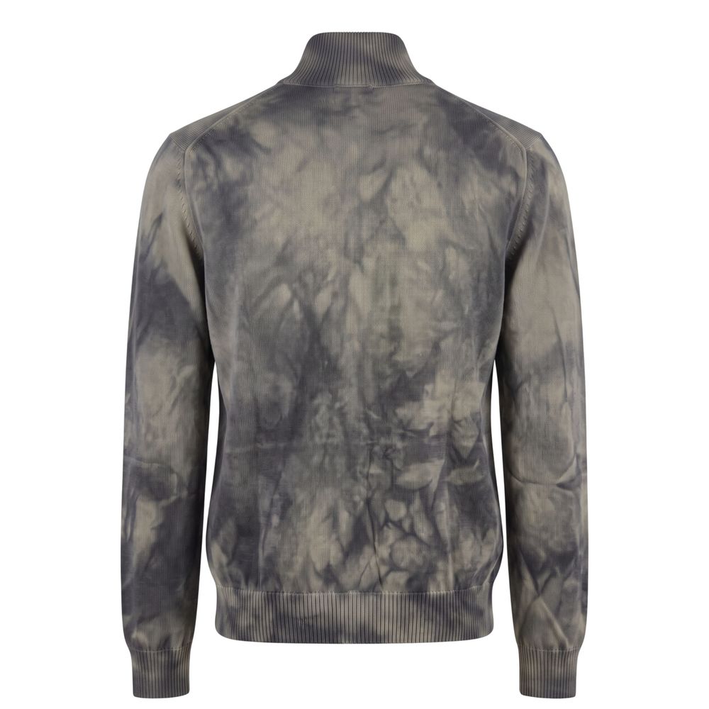 Malo Grauer Baumwollpullover für Herren