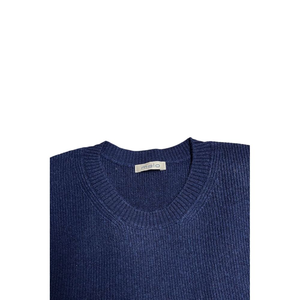 Malo Blauer Polyester-Pullover