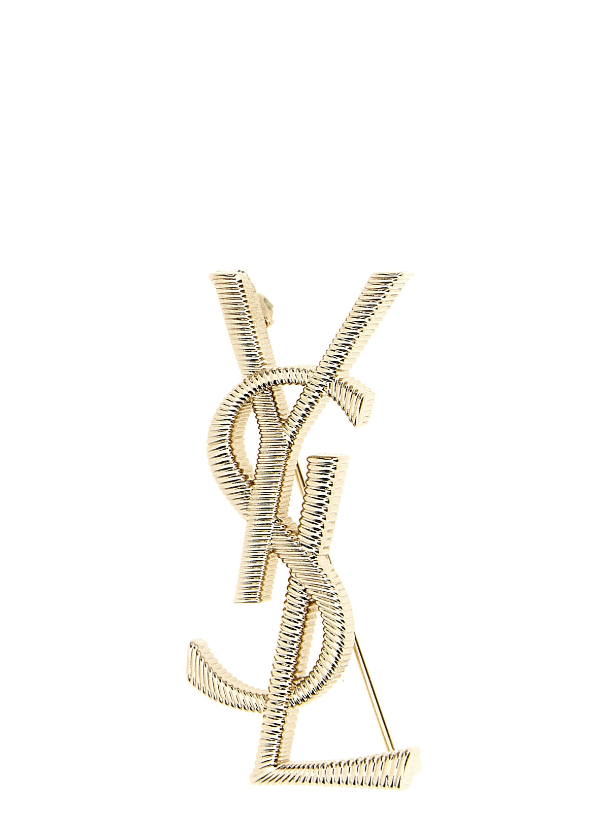 Saint Laurent Gold Messing-Brosche