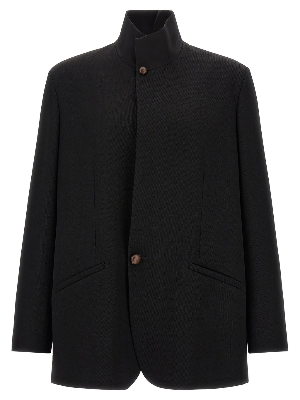ZEGNA Schwarzer Wollblazer
