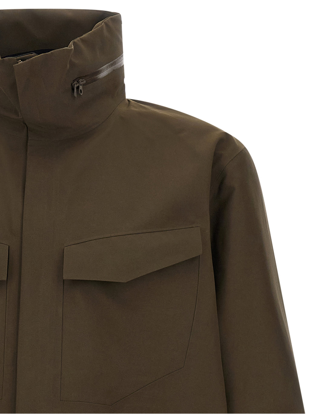 Arc'teryx Veilance Braune Nylon-Shell-Jacke