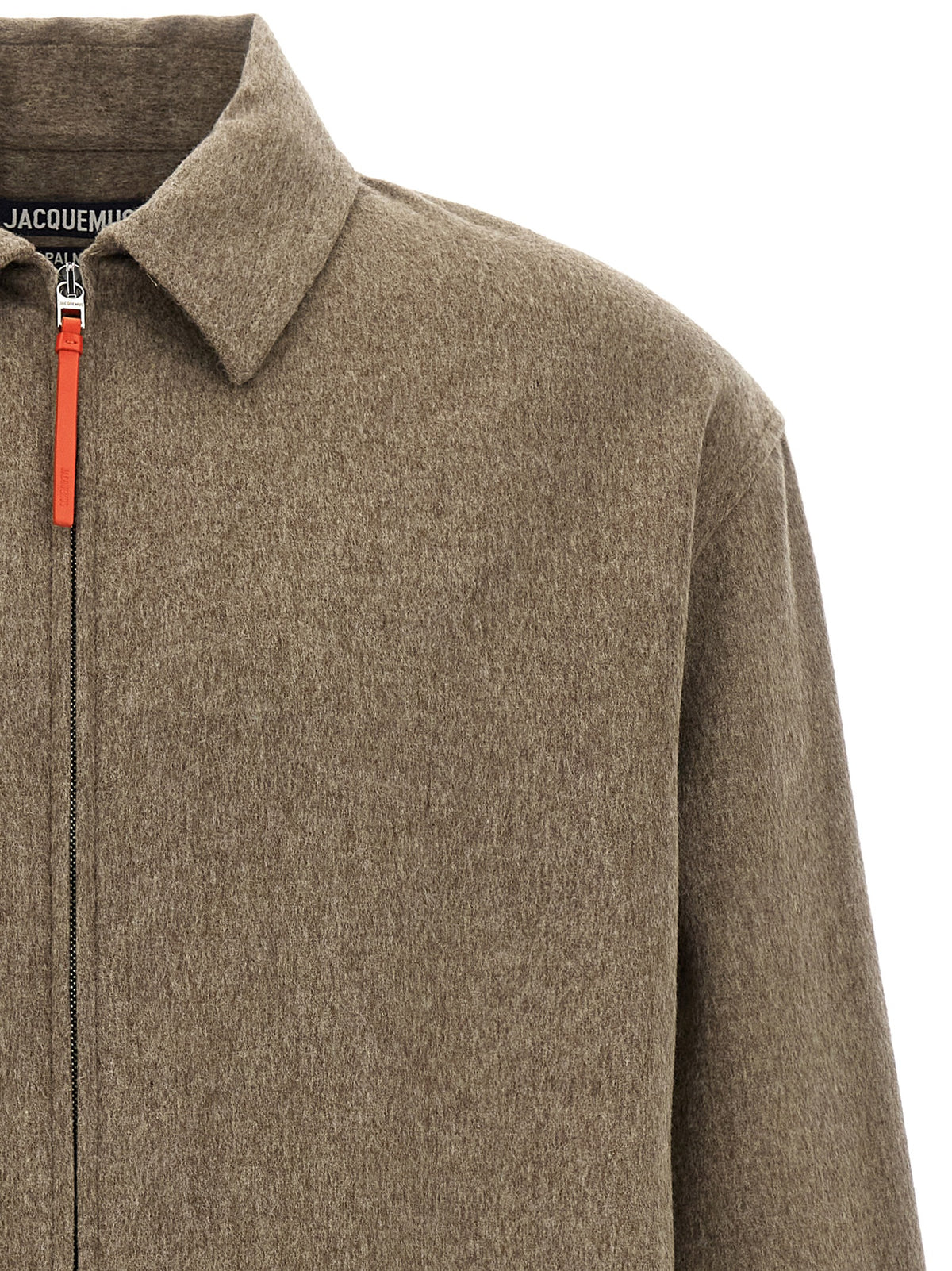 Jacquemus Bluse aus reiner Schurwolle in Beige