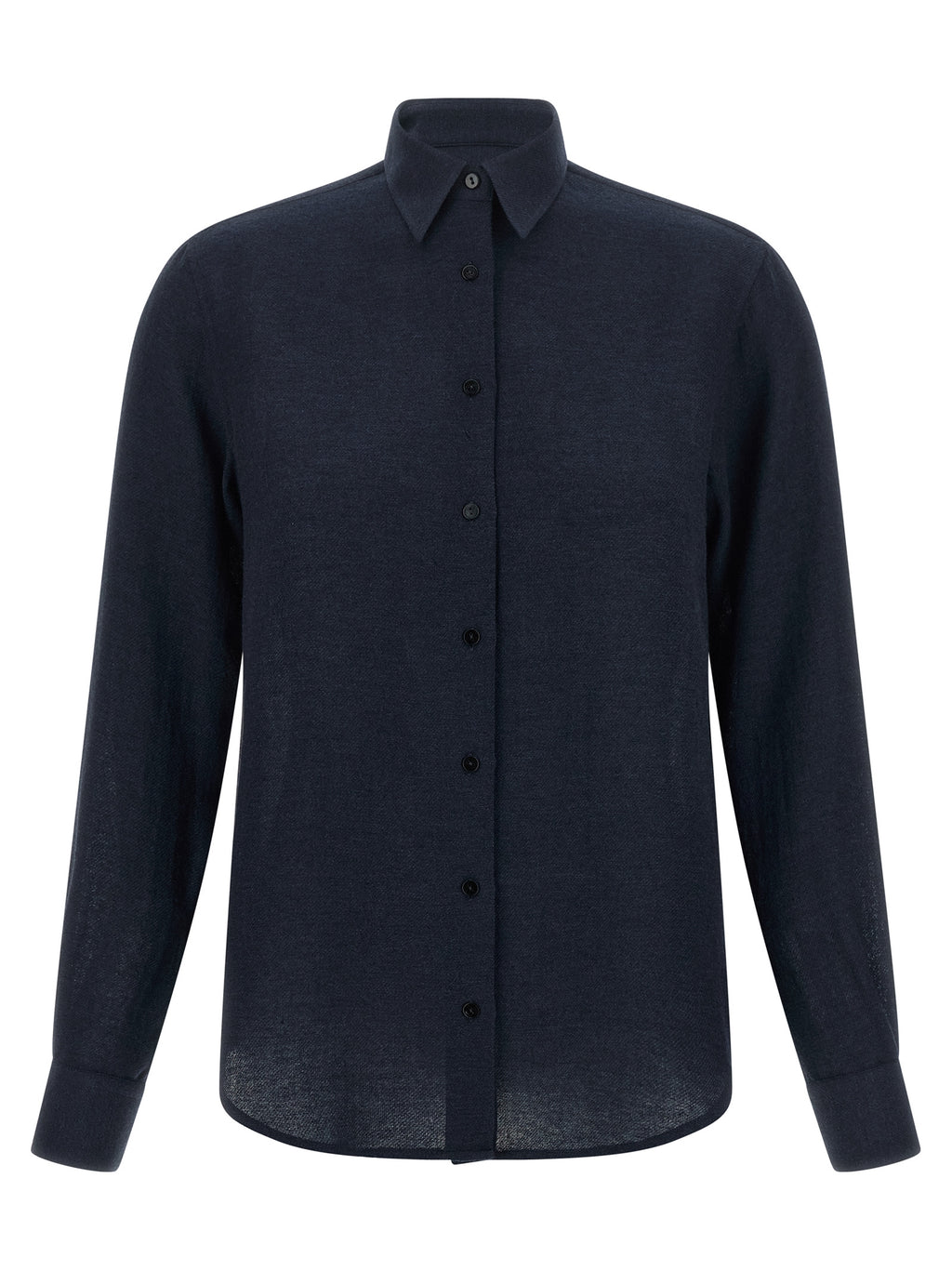 XACUS Blaue Viskose-Bluse