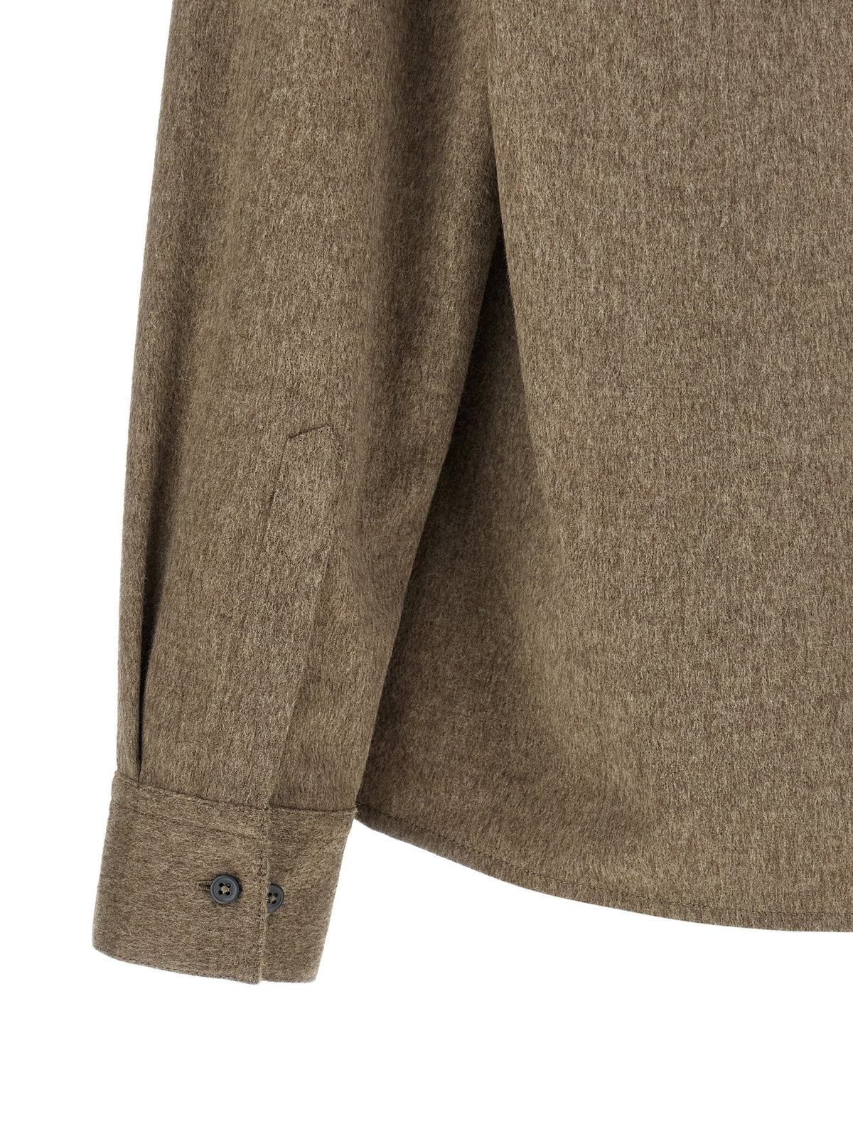 Jacquemus Bluse aus reiner Schurwolle in Beige