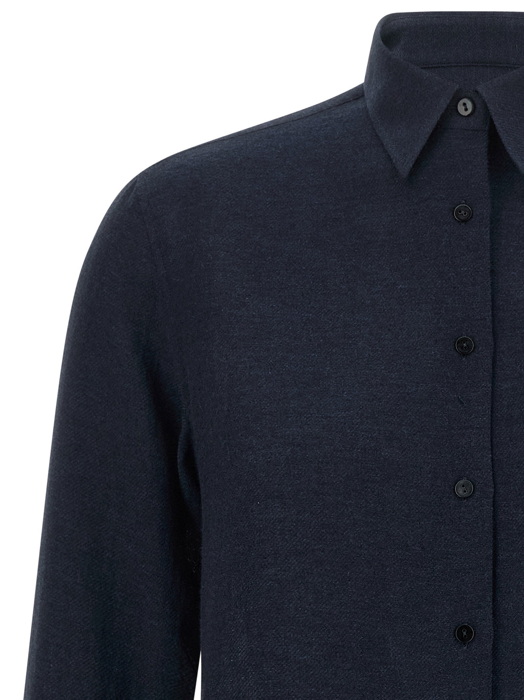 XACUS Blaue Viskose-Bluse