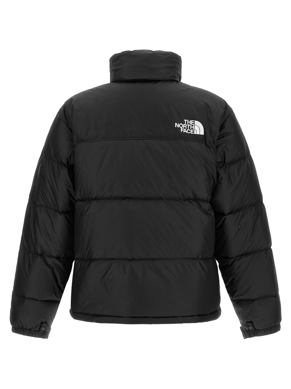 The North Face Schwarze Nylon-Jacke in voller Länge