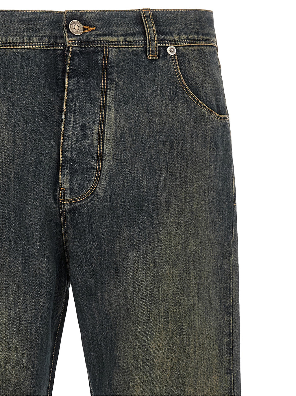 Fendi Blaue Jeans aus Baumwolle im geraden Schnitt