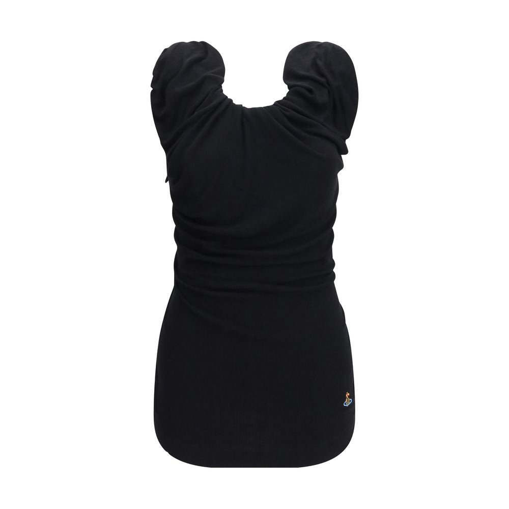 Vivienne Westwood Schwarzes Kurzarmhemd aus Viskose