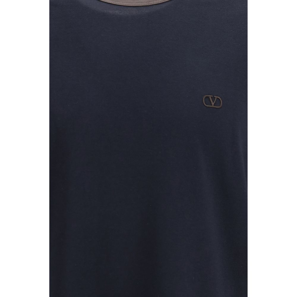 Valentino Garavani Blaues Baumwoll-T-Shirt
