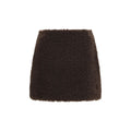 Moncler Brauner Minirock aus Polyester