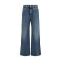 Brunello Cucinelli Blaue Baumwolljeans im Relaxed Fit