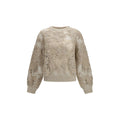 Brunello Cucinelli Beiger Mohair-Pullover