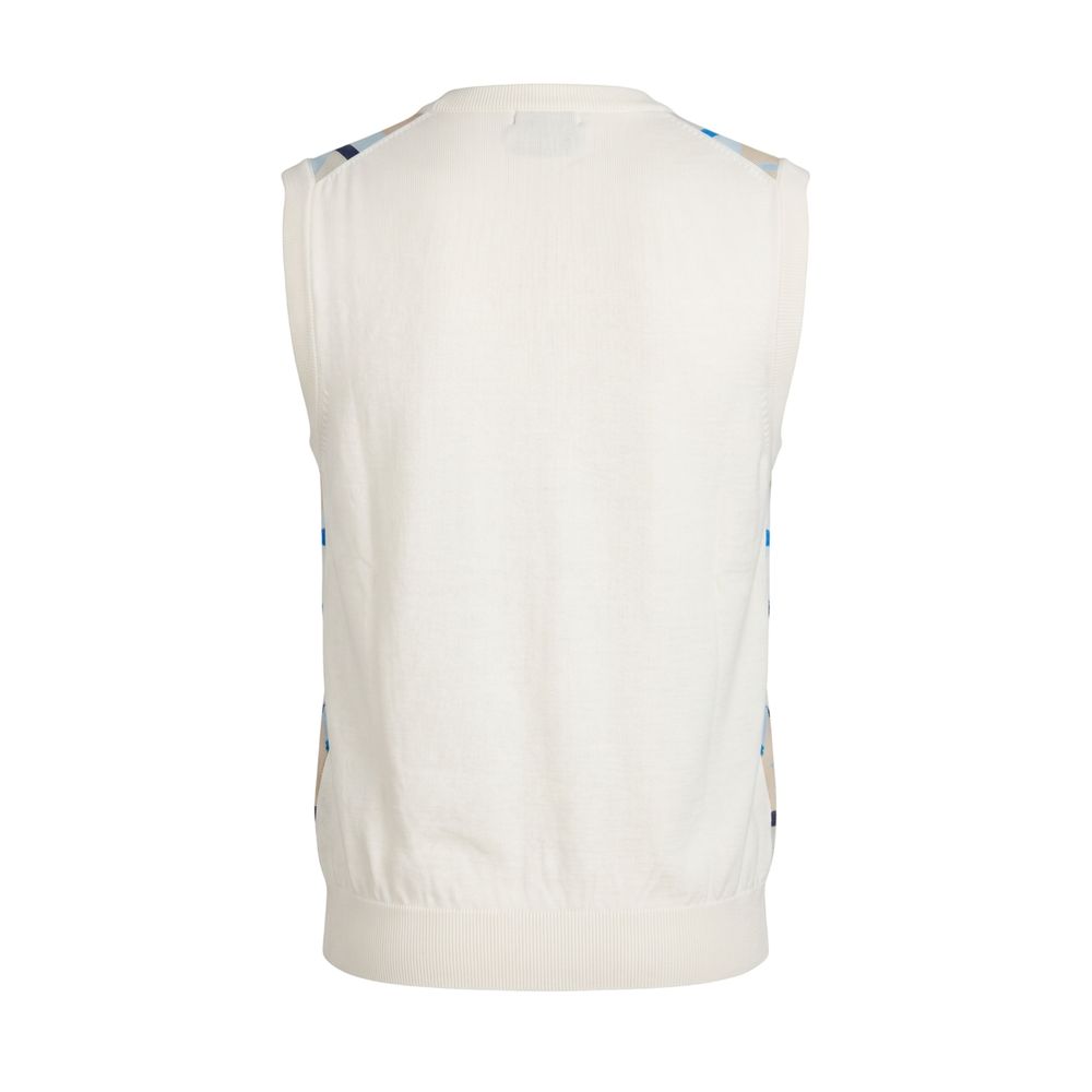Malo Baumwoll-Pullover in Weiß