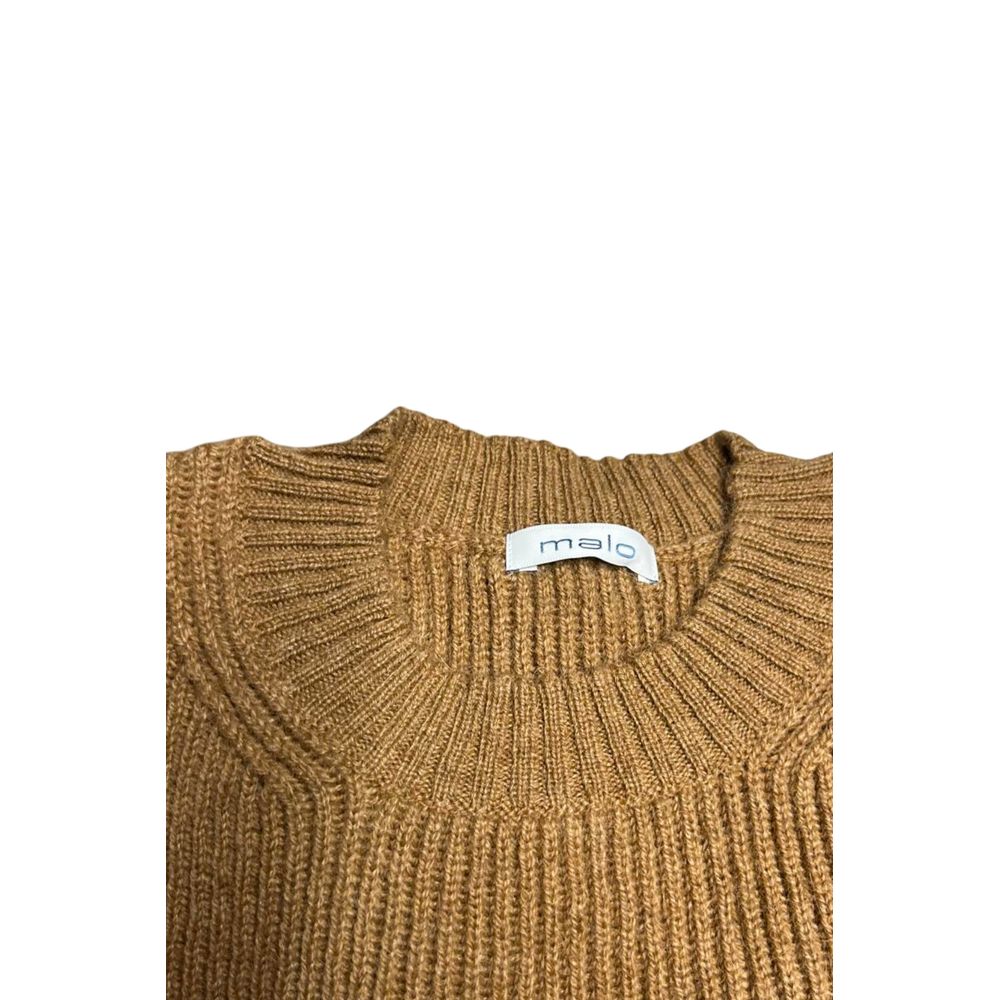 Malo Brauner Pullover aus Wolle für Männer