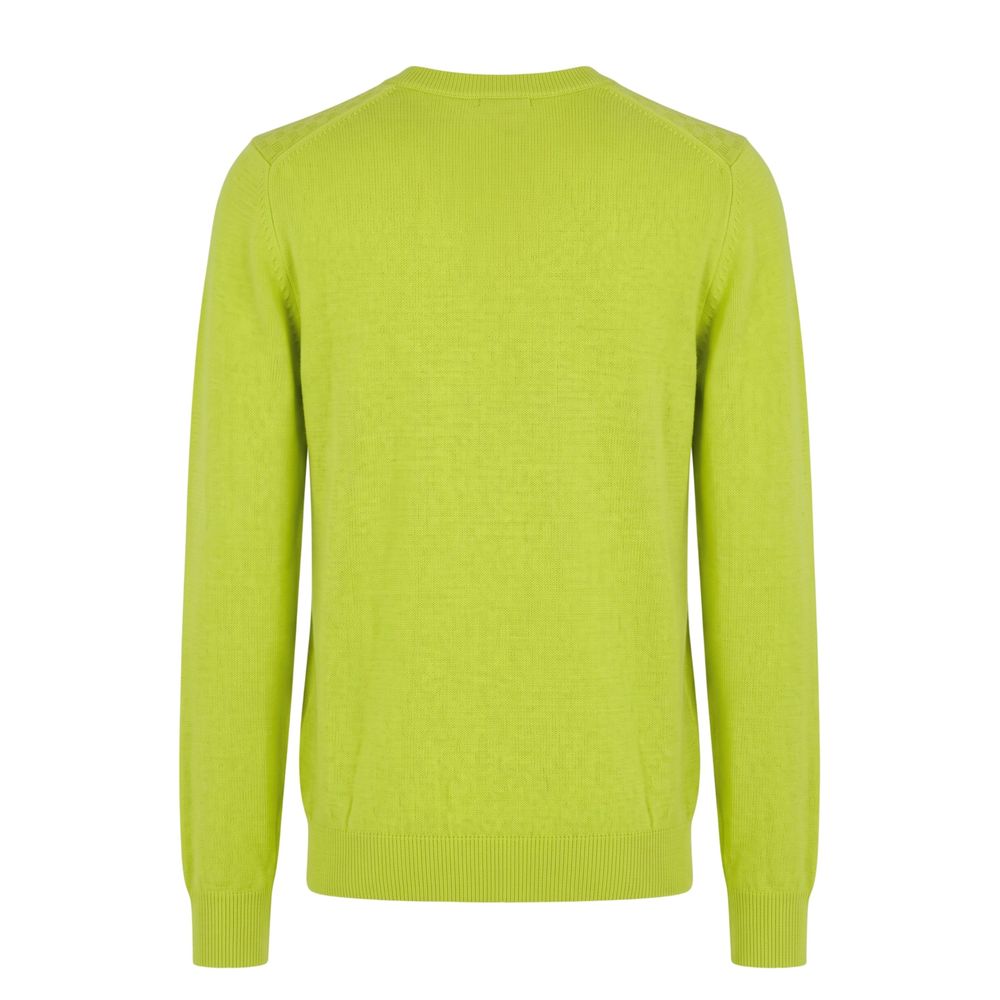 Malo Grüner Pullover aus Wolle für Männer