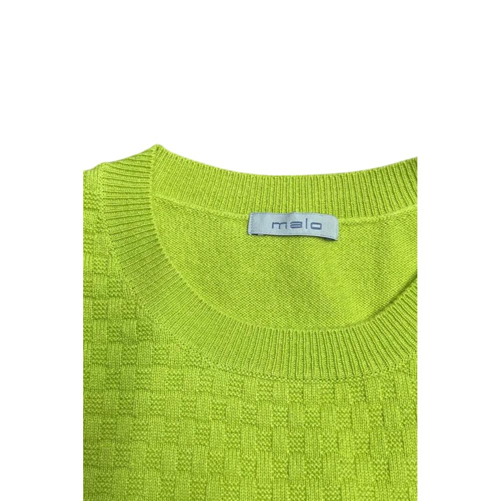 Malo Grüner Pullover aus Wolle für Männer