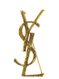 Saint Laurent Gold Messing-Brosche