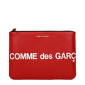 Comme Des Garçons Rote Leder-Clutch