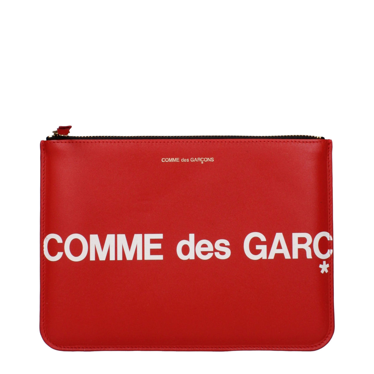 Comme Des Garçons Rote Leder-Clutch