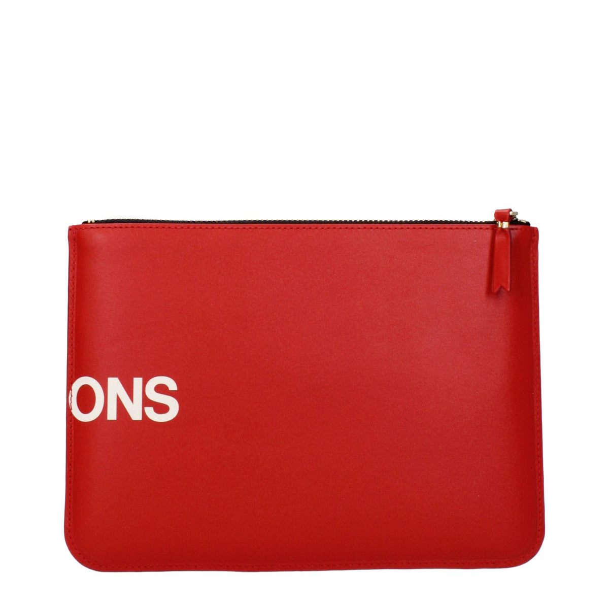 Comme Des Garçons Rote Leder-Clutch