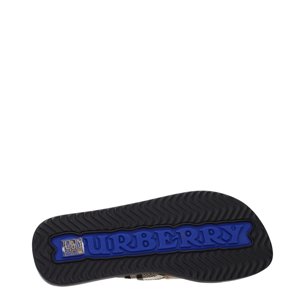 Burberry Beige Stoff-Flip-Flops