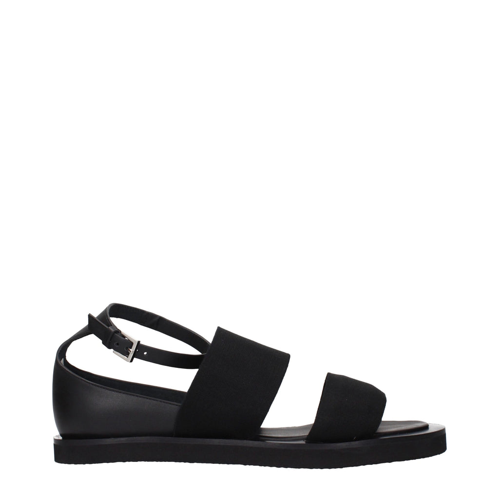 Max Mara Schwarze Sandalen aus Stoff