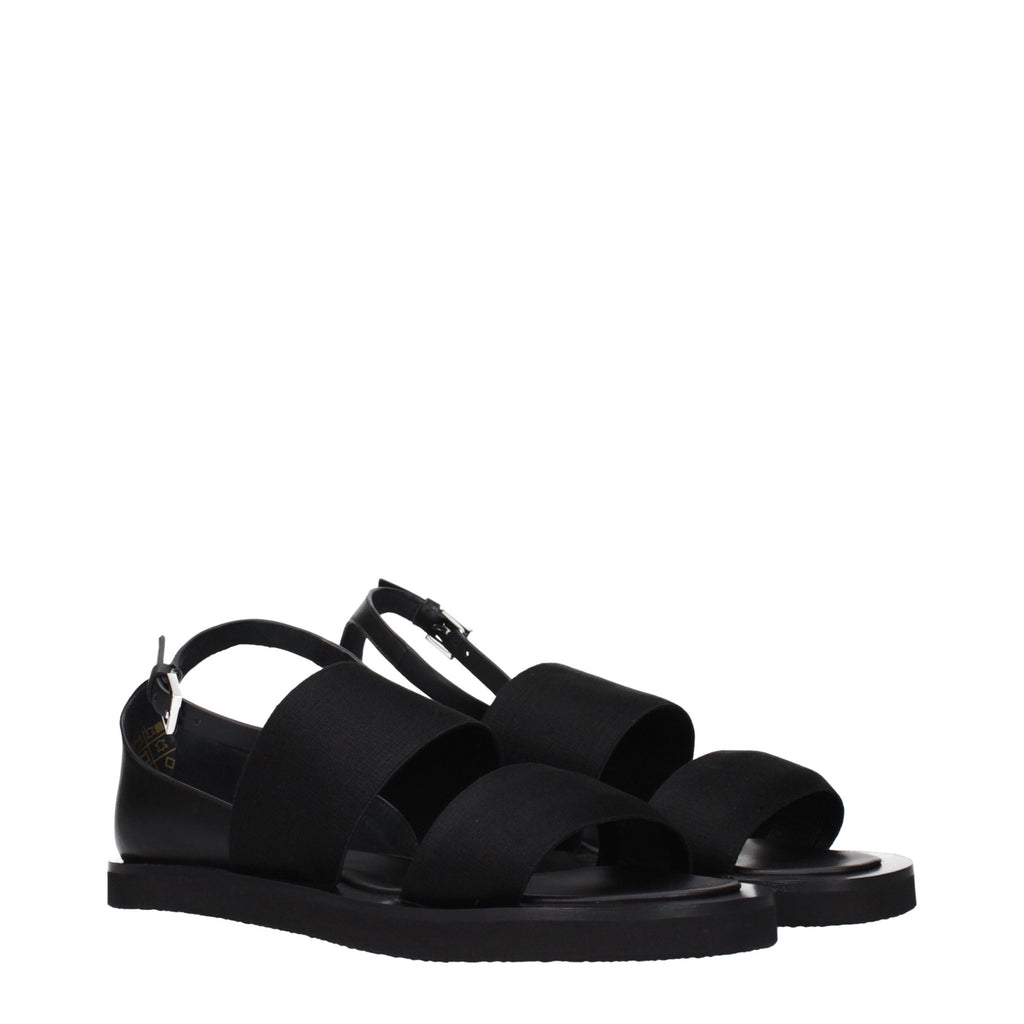 Max Mara Schwarze Sandalen aus Stoff