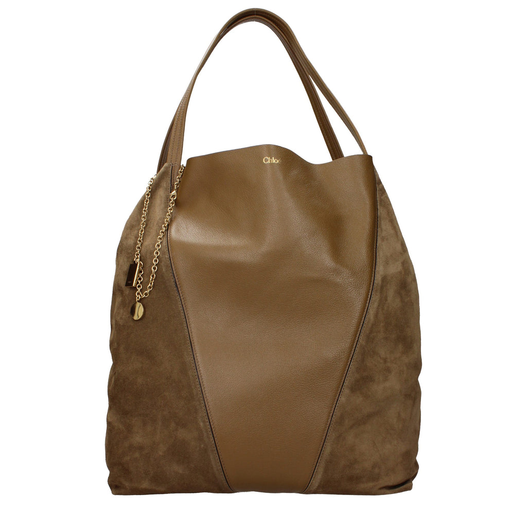 Chloé Braune Leder Schultertasche