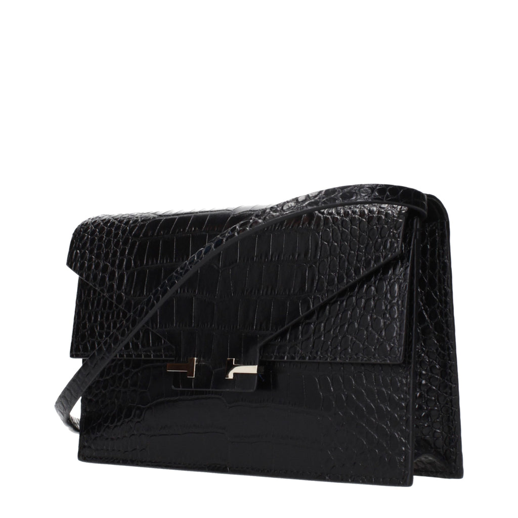 Tom Ford Schwarze Leder-Clutch