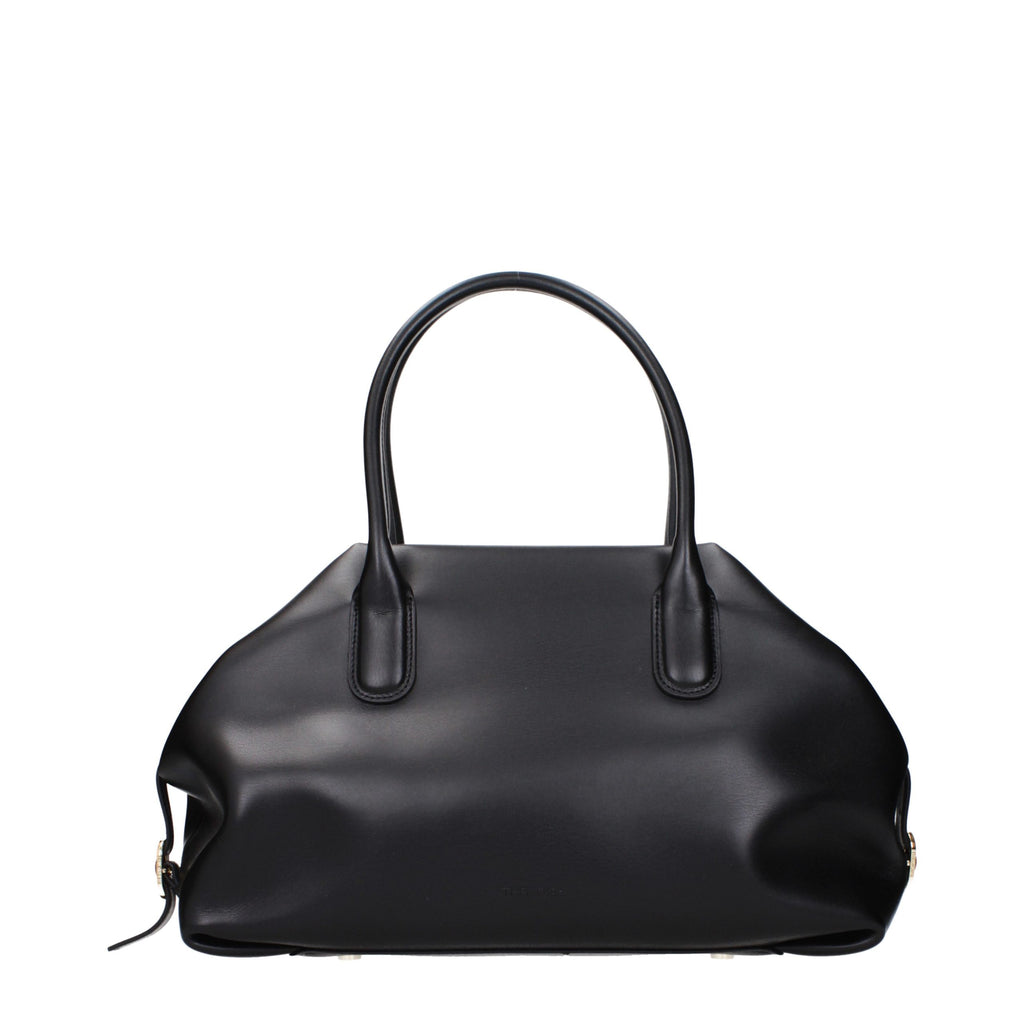 THEMOIRè Schwarze Lederhandtasche