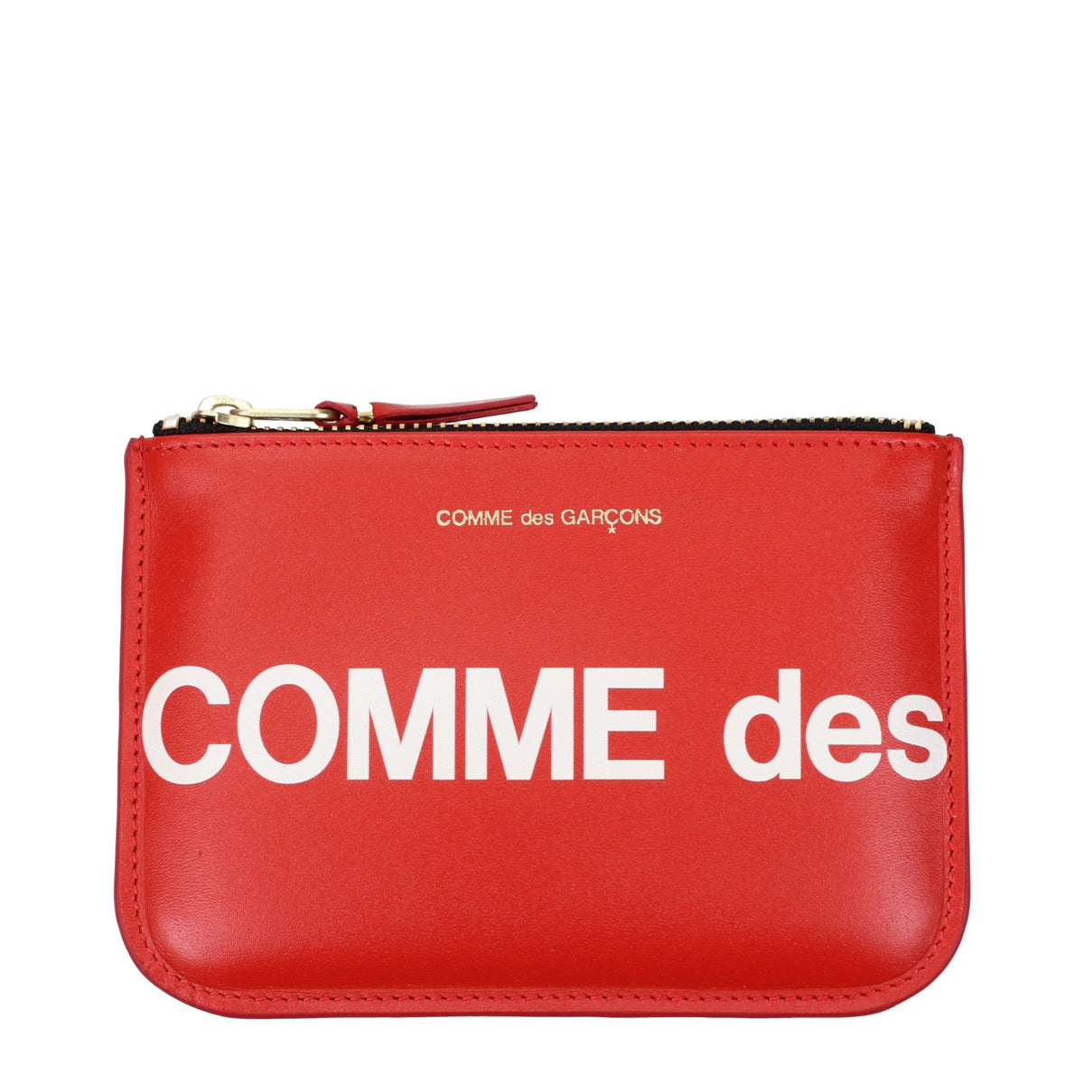 Comme Des Garçons Roter Leder-Kartenhalter