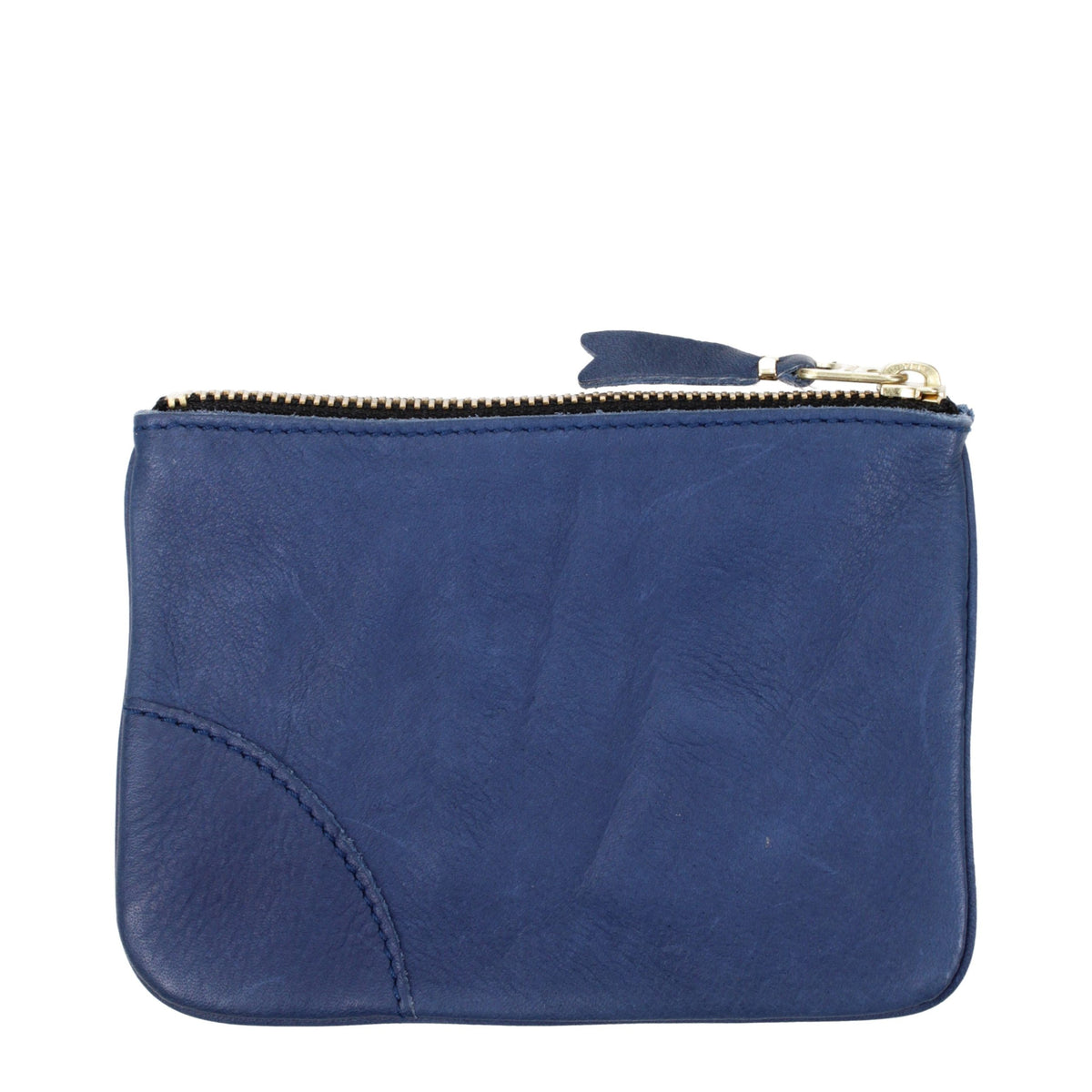 Comme Des Garçons Blaue Leder Geldbörse